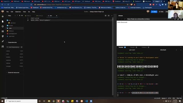 Build a simple NodeJS ExpressJS app on CodeSandbox смотреть онлайн