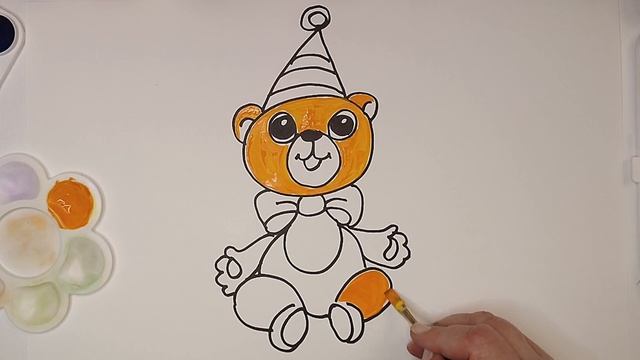 HOW TO DRAW TEDDY BEAR | КАК НАРИСОВАТЬ ПЛЮШЕВЫЙ МИШКА смотреть онлайн