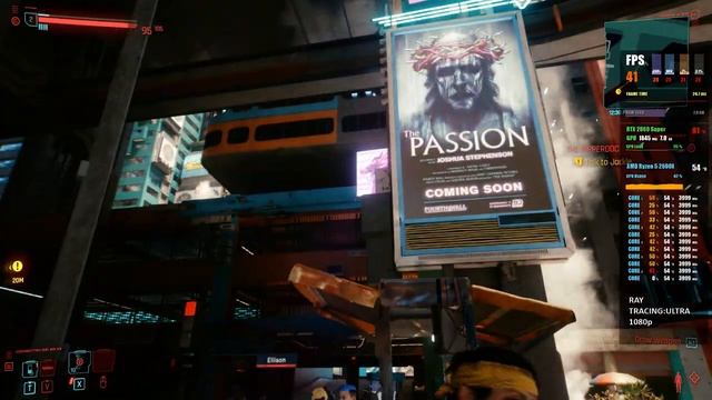 TEST Ryzen 5 2600X+RTX 2060 Super In Cyberpunk 2077
