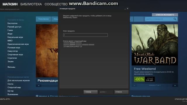 куда нужно вводить ключ от игры в стиме смотреть онлайн