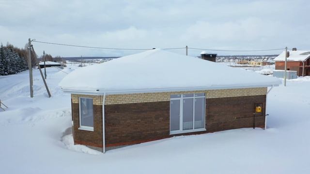 Одноэтажный кирпичный дом 117 кв.м. по проекту F117 смотреть онлайн