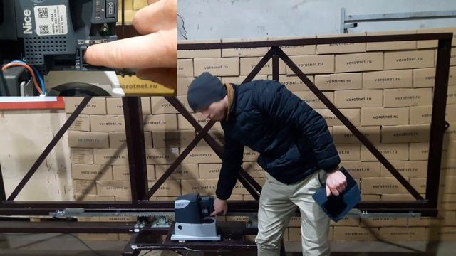 Nice RD400 Быстрая настройка и подключение привода смотреть онлайн