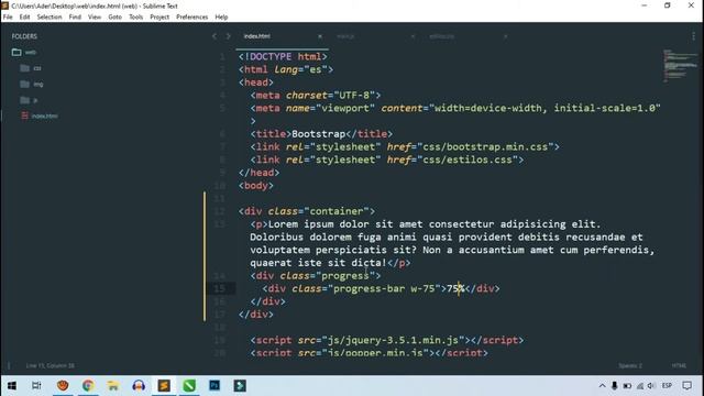 Curso Completo Bootstrap 4 | Components Progress, Clase 35 смотреть онлайн