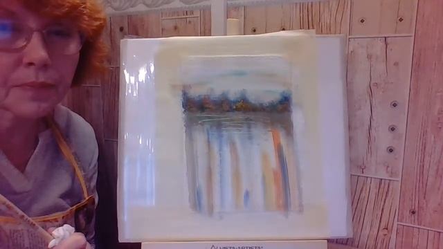 Правополушарное рисование. Осенний пейзаж. Рисуем гуашью. Мастер класс для начинающих. смотреть онлайн