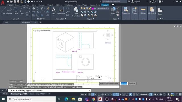 AutoCAD 2021 - Setting the Viewport & Plotting смотреть онлайн