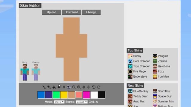 Cómo crear y cambiar skin en Minecraft | Tutorial смотреть онлайн