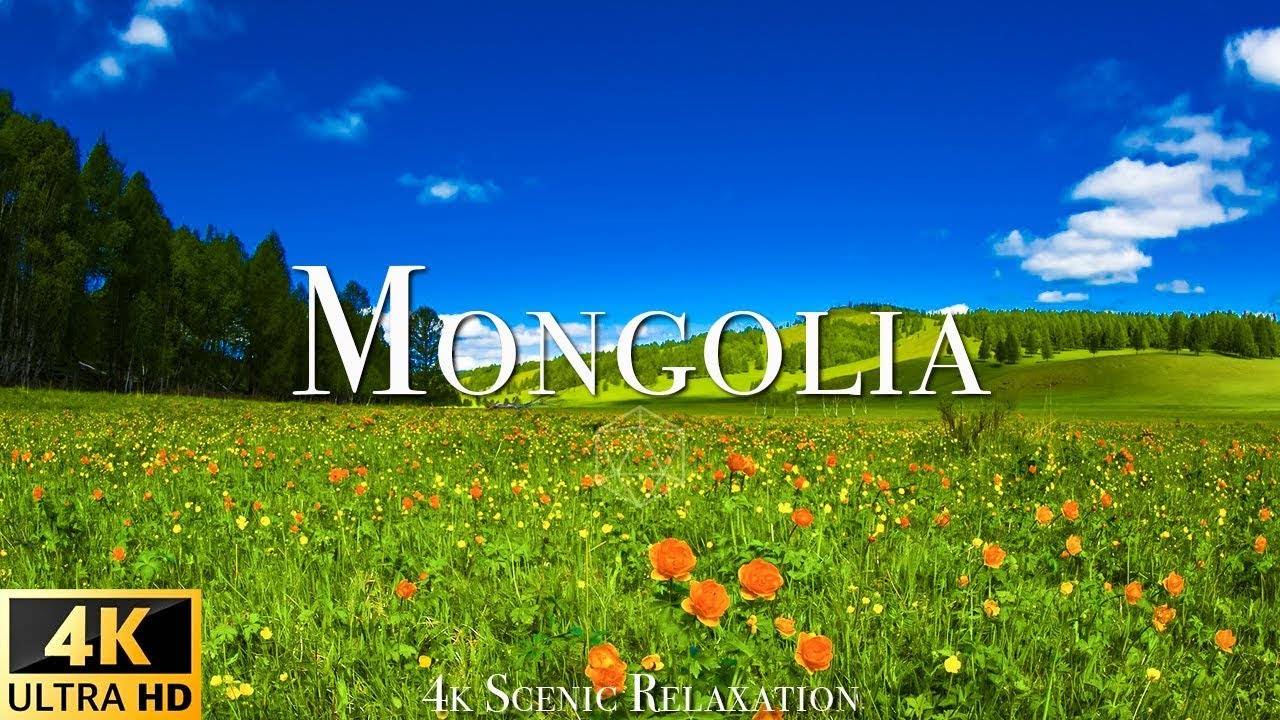 FLYING OVER MONGOLIA (4K UHD) - Relaxing Music Along With Beautiful Nature Videos- 4K Video Ultra HD смотреть онлайн