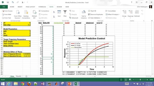 Model Predictive Control in MATLAB and Excel смотреть онлайн