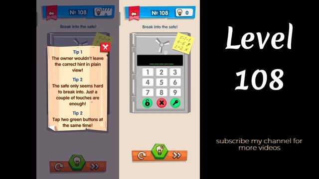 IQ Boost Level 108 Break into the safe! смотреть онлайн