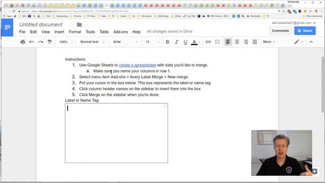 Avery Label Merge to Make Business Cards, Labels, etc. within Google Docs Add-Ons смотреть онлайн