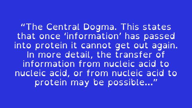 mRNA, Proteins, and the “Central Dogma” of Mol. Biol. Daily Lesson 144 from “Rethinking Evolution.” смотреть онлайн