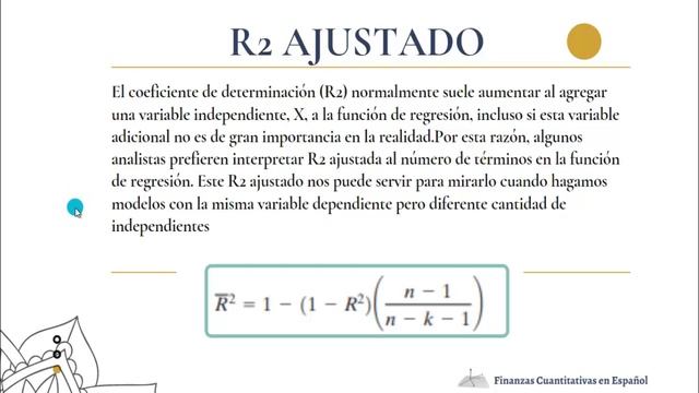 Cálcular el R2 AJUSTADO | Modelo de Regresión Lineal MÚLTIPLE en R | Clase 3. смотреть онлайн