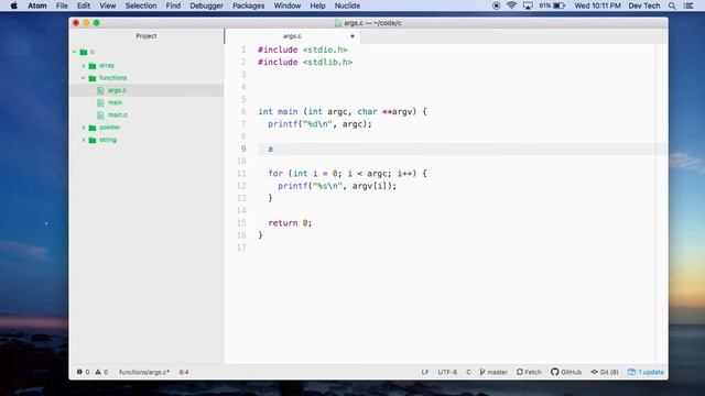 Tutorial argc, argv em C - Parâmetros de linha de comando смотреть онлайн