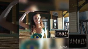 Латиночка слушает и поёт песню Тамада reaction ( Мияги и Энди Панда)(Americano)