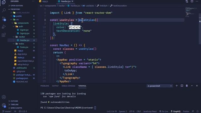 Creating a Simple NavBar in React Using Material UI #16 | MERN Stack Tutorial With Auth смотреть онлайн