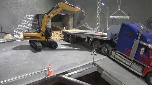 RC грузовики и спецтехника ... Строительный процесс на RC truck Tamiya Knight Hauler и Huina 1580