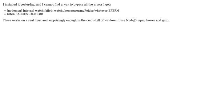 New bash on windows 10 cannot use gulp смотреть онлайн