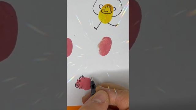 Рисуем пальчиками!! 15 ПРОСТЫХ СПОСОБОВ РИСОВАТЬ ОТПЕЧАТКАМИ ПАЛЬЦЕВ смотреть онлайн