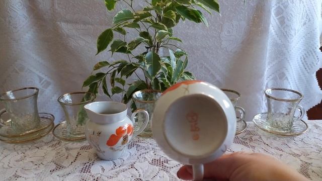 Уршельское стекло и фарфоровые молочники. Покупки на барахолке и подарки. смотреть онлайн