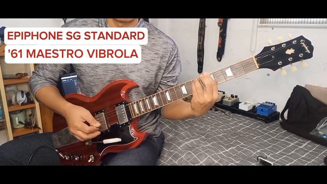 EPIPHONE SG STANDARD '61 MAESTRO VIBROLA SOUND DEMO #guitar #guitardemo