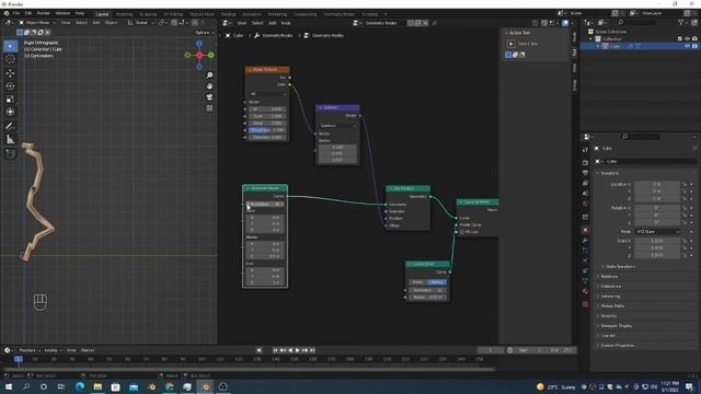 How To make a plant using Geometry nodes in blender смотреть онлайн