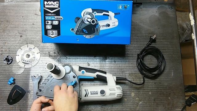 Bruzdownica MAC ALLISTER 1500W -  Montaż Tarcz