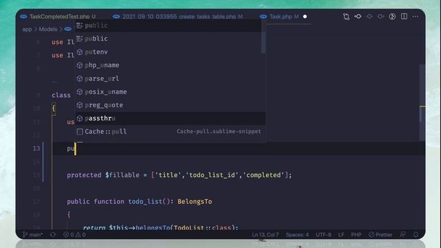 Laravel Test Driven API - change task status смотреть онлайн