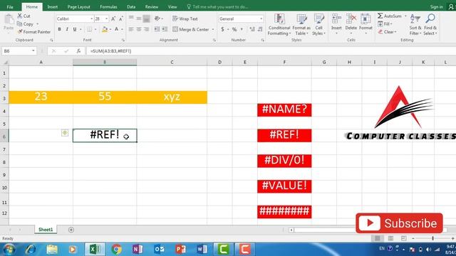 How To Fix Excel Formula Errors #NAME? | #VALUE! | #REF! | #DIV/0! | ###### In Hindi смотреть онлайн