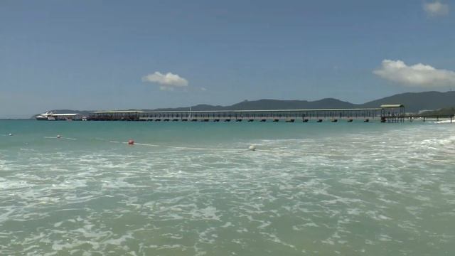 Территория отеля Ocean View Resort Yalong Bay 5. Пляж в Бухте Ялунвань. Санья. Хайнань. Китай смотреть онлайн