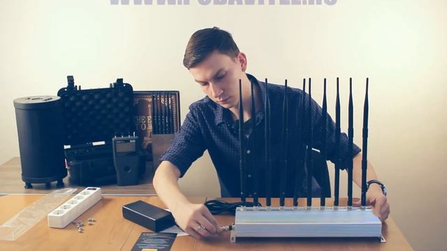 Обзор подготовки к работе стационарного подавителя связи и интернета "Терминатор-40 ОФИС" смотреть онлайн
