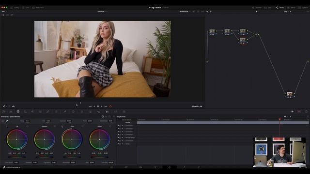 Grading Nikon N-Log Footage in DaVinci Resolve смотреть онлайн