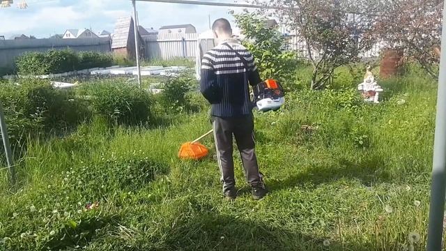 Обзор работоспособности триммера-кустореза бензомоторного carver promo РBC-43 смотреть онлайн