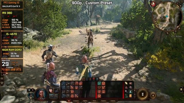 Outdated GPU - R9 380 4GB + i5 4670 / Baldur's Gate 3 смотреть онлайн