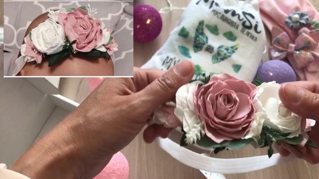 *NEW*Покупки для малыша | Новая одежда | Цветочные Повязки на голову для Девочки из фоамирана смотреть онлайн