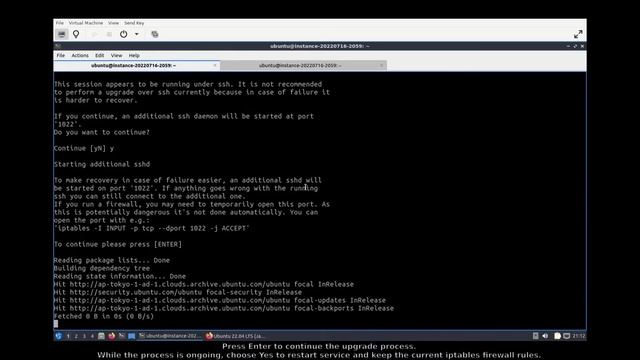 Oracle Cloud VPS: Ubuntu instance release upgrade. смотреть онлайн