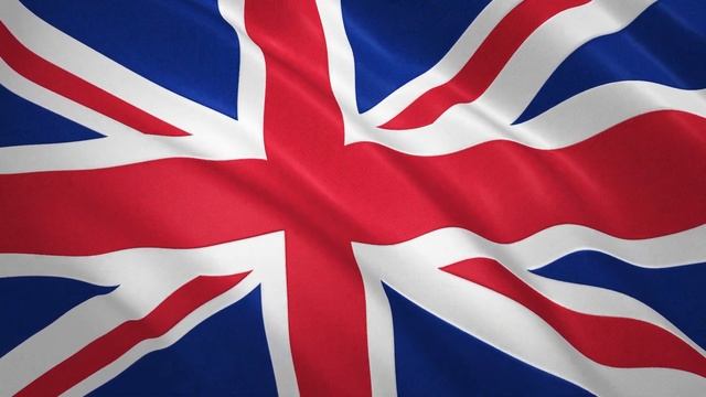 Развевающийся флаг Великобритании / Waving Flag of United Kingdom смотреть онлайн