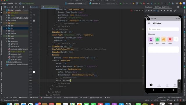 Notes App UI Design || Flutter App | Day - 5 смотреть онлайн