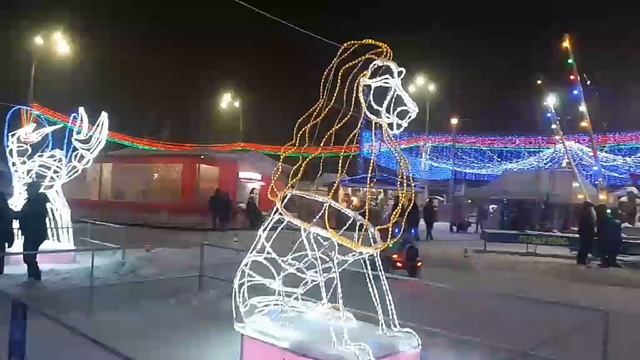 Новогодние представления и красоты города Гомеля смотреть онлайн