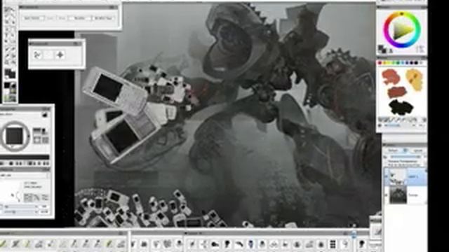 Andrew Jones Boss Monster Demo - Corel Painter смотреть онлайн