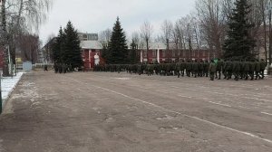 Строевой шаг - репетиция присяги. Борисов.