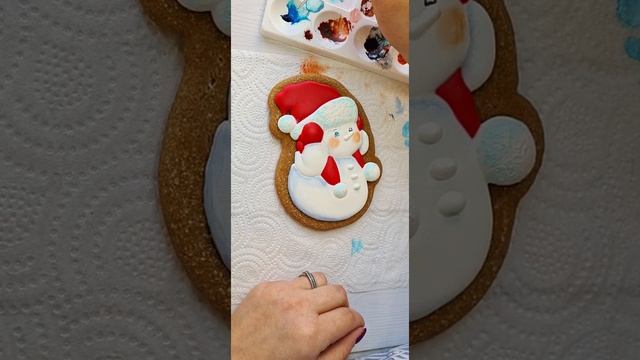 Роспись пряника "Снеговик" смотреть онлайн