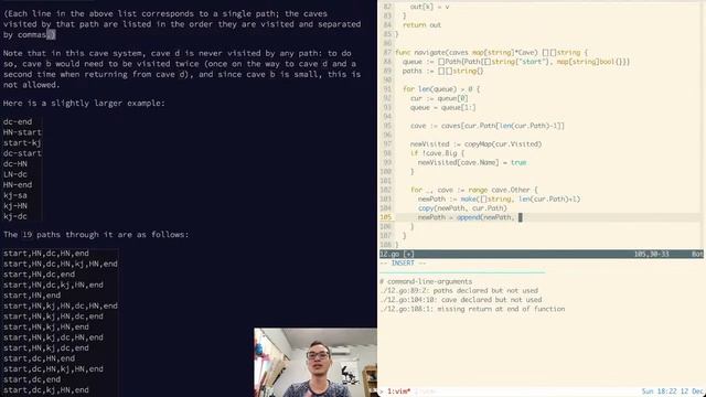 Advent of Code 2021 (Golang) - Day 12 смотреть онлайн