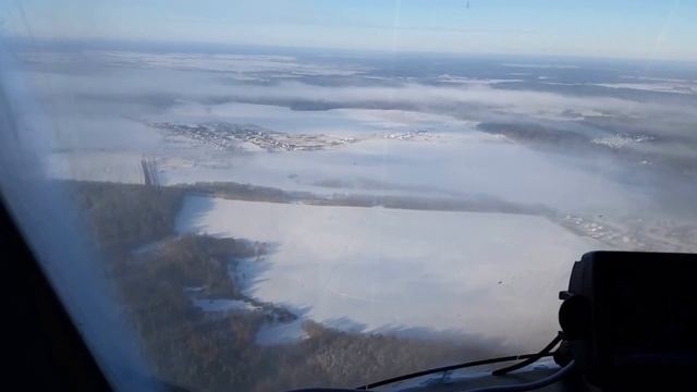 Ан-28 посадка на заснеженную полосу. смотреть онлайн