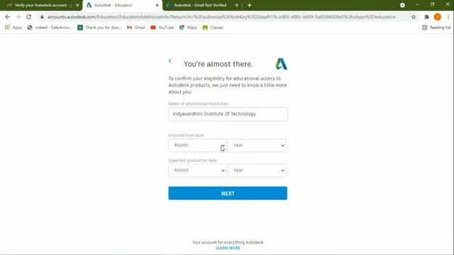 FREE AUTOCAD LICENCE KEY REGISTRATION | FOR STUDENTS |VCET | WITHIN A SEC WITH PROOF |PART -1 смотреть онлайн