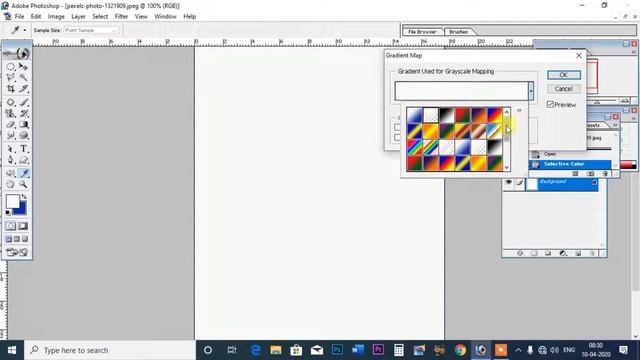Photoshop 7.0 Selective Color & Gradient Map हिन्दी में यूज़ करना शिखे смотреть онлайн