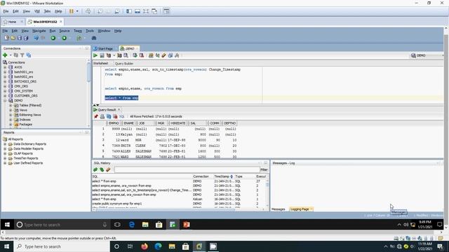 Oracle how to Track changes to data using Ora_Scn смотреть онлайн