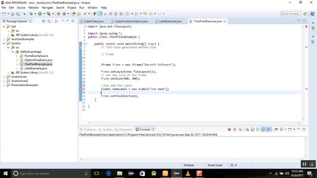 Java Swing Programming Tutorial 4 Graphical User Interface JTextField смотреть онлайн