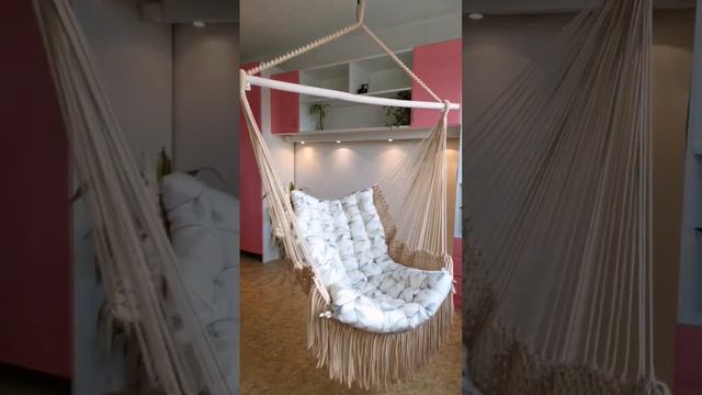 ✨Плетёный гамак на перекладине✨ Изготавливаю под заказ. смотреть онлайн