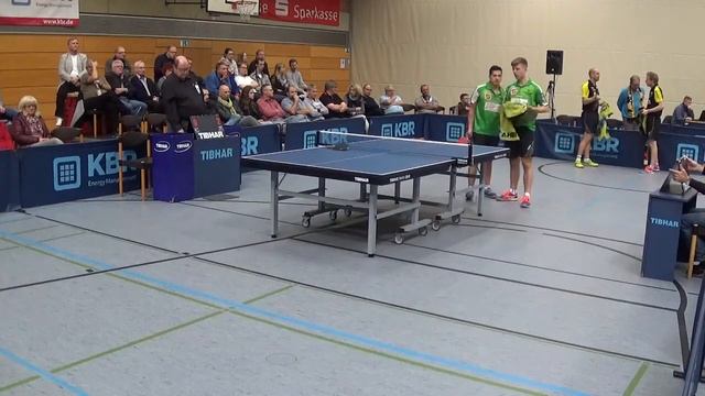 Flemming Christ vs Allegro Rasmussen 2 Bundesliga Table Tennis TV Hilpoltstein TTC Juelich 2017102 смотреть онлайн