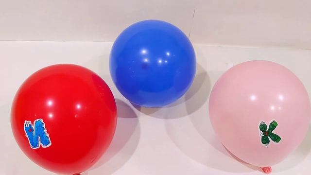 Буквы для самых маленьких Учим цвета и Лопаем Воздушные шарики. смотреть онлайн